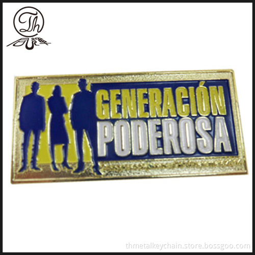 Custom embossed logo metal nameplates